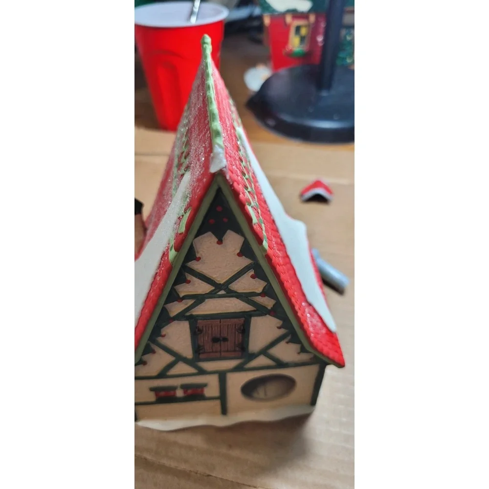 Vtg Dept 56 North Pole Series Candy Cane And Peppermints‎ Shop 1996 REPAIRED